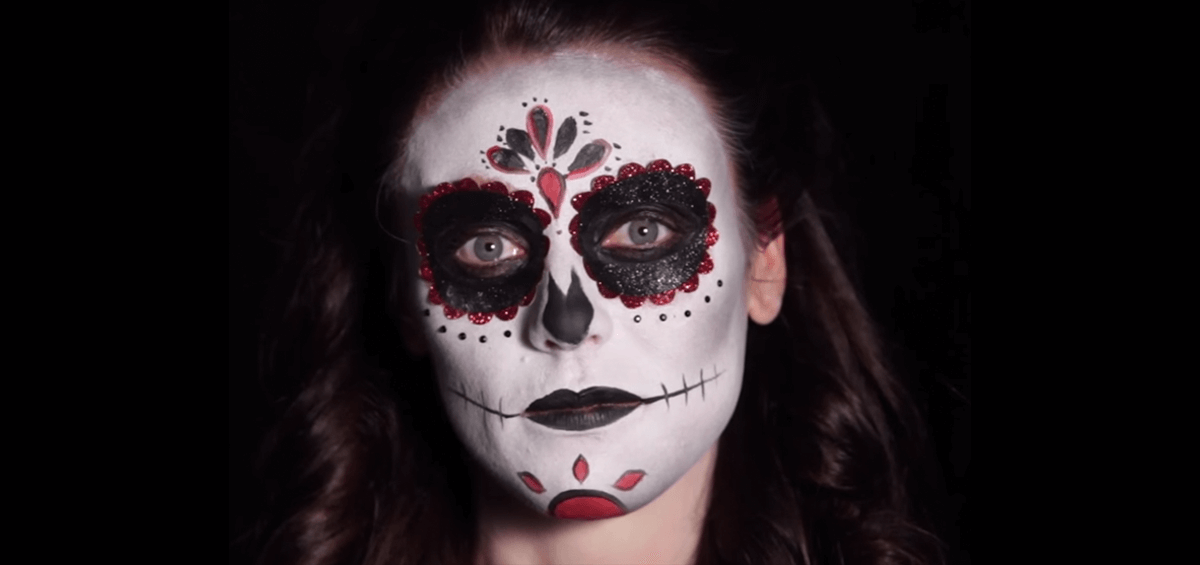 HALLOWEEN MAKEUP - MEXICAN SKULL (EASY) 