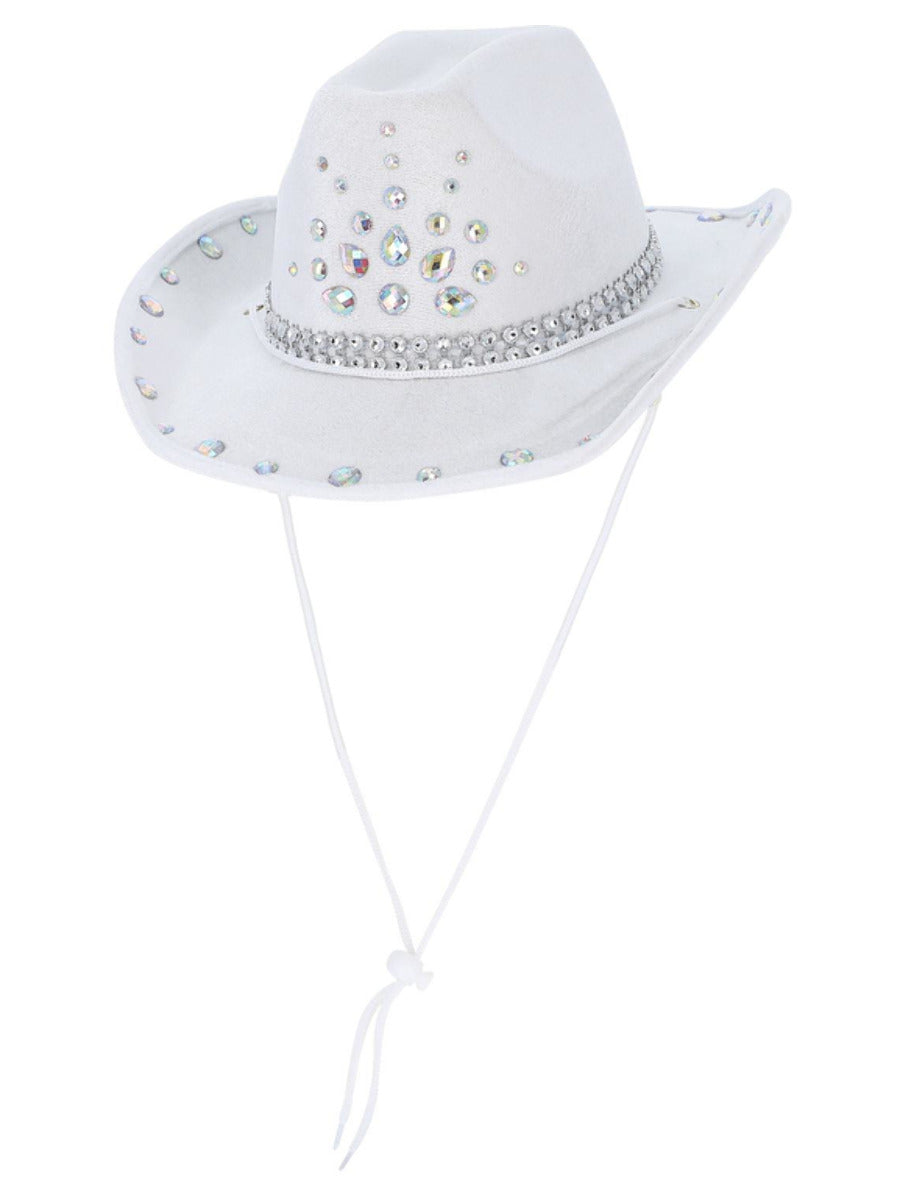 Smiffys Glitter Cowboy Hat (Gold)