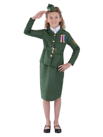 WW2 Army Girl Costume, Childs