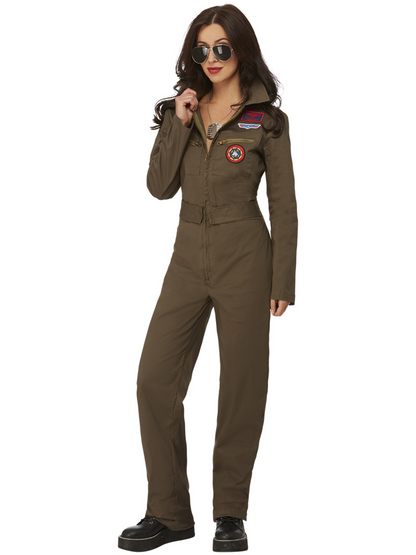 Top Gun Ladies Costume, Khaki