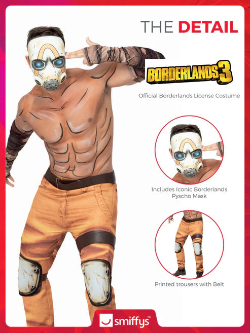 Mens Borderlands Psycho Costume