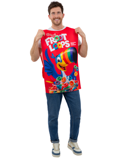 Kelloggs Fruit Loops Cereal Box Costume