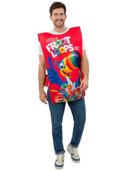 Kelloggs Fruit Loops Cereal Box Costume