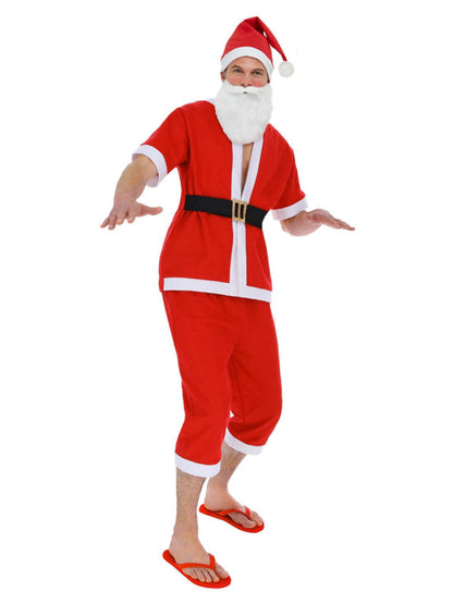 Santa Costume Shorts, Top with Short Sleeves