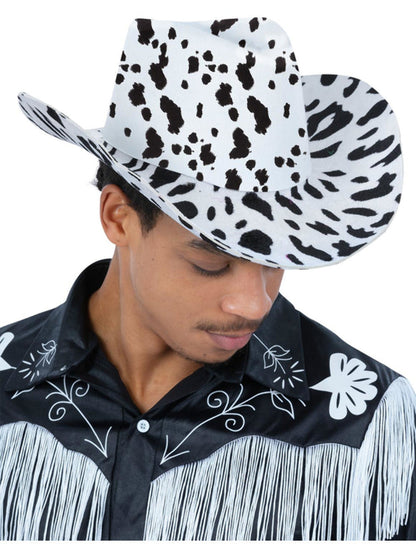 Cow Print Cowboy Hat