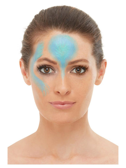 Smiffys Make-Up FX, Peacock Aqua Kit