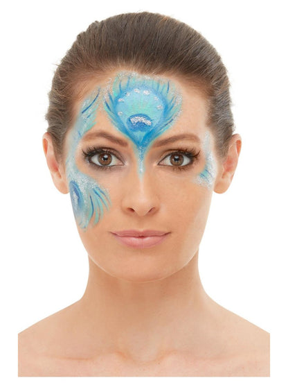 Smiffys Make-Up FX, Peacock Aqua Kit