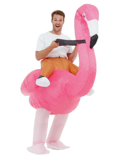 Inflatable Ride Em Flamingo Costume