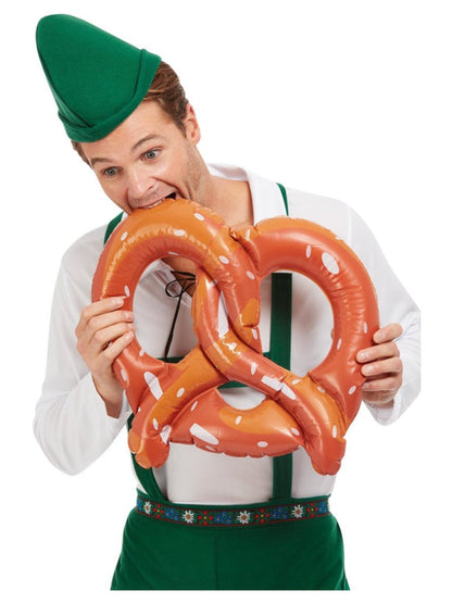 Oktoberfest Inflatable Pretzel, Brown