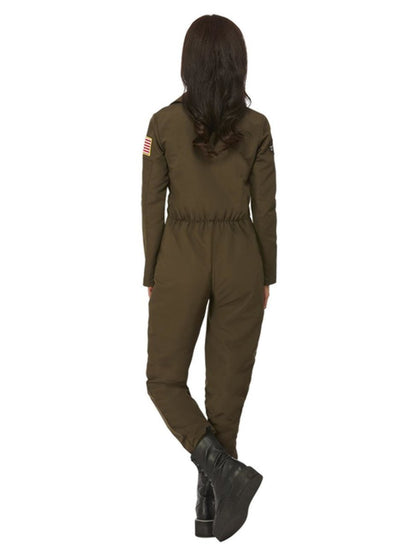 Top Gun Maverick Ladies Aviator Costume, Green