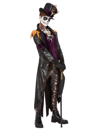 Deluxe Voodoo Witch Doctor Costume, Black & Purple