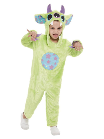 Toddler Green Monster Costume Alt1