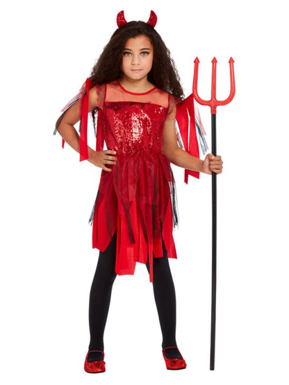 Girls Punk Devil Costume Alt2