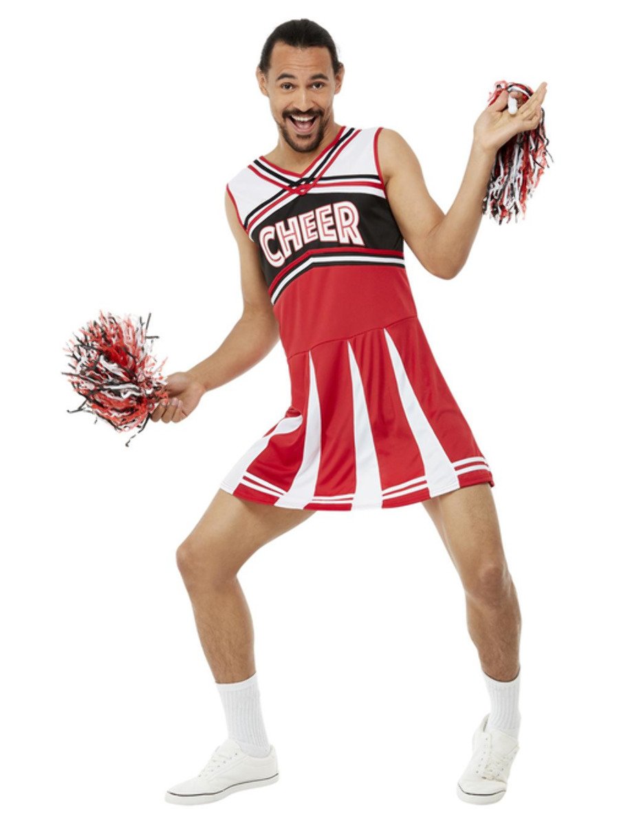 Give Me A...Cheerleader Costume, White & Red