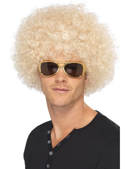 70s Funky Afro Wig, Blonde Alternative View 1.jpg