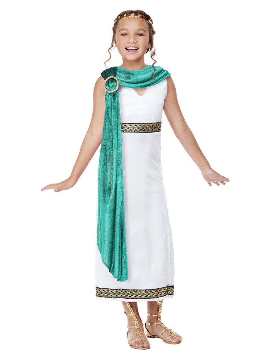 Girls Deluxe Roman Empire Toga Costume