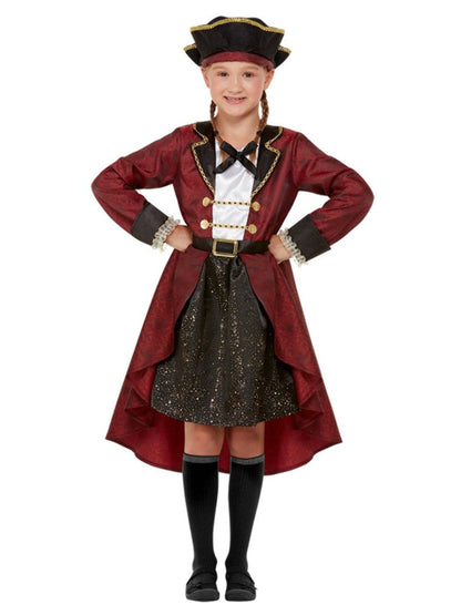 Girls Deluxe Swashbuckler Pirate Costume