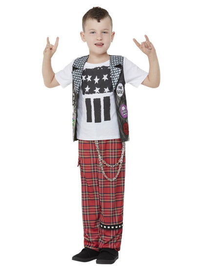 Boys 90s Punk Rocker Costume Alt1