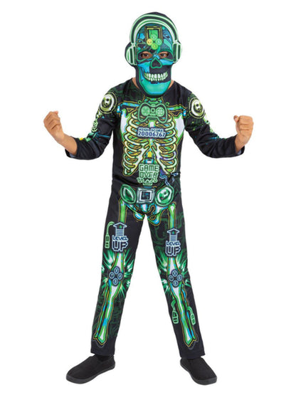 Skeleton Gamer Costume, Glow in the Dark Wholesale