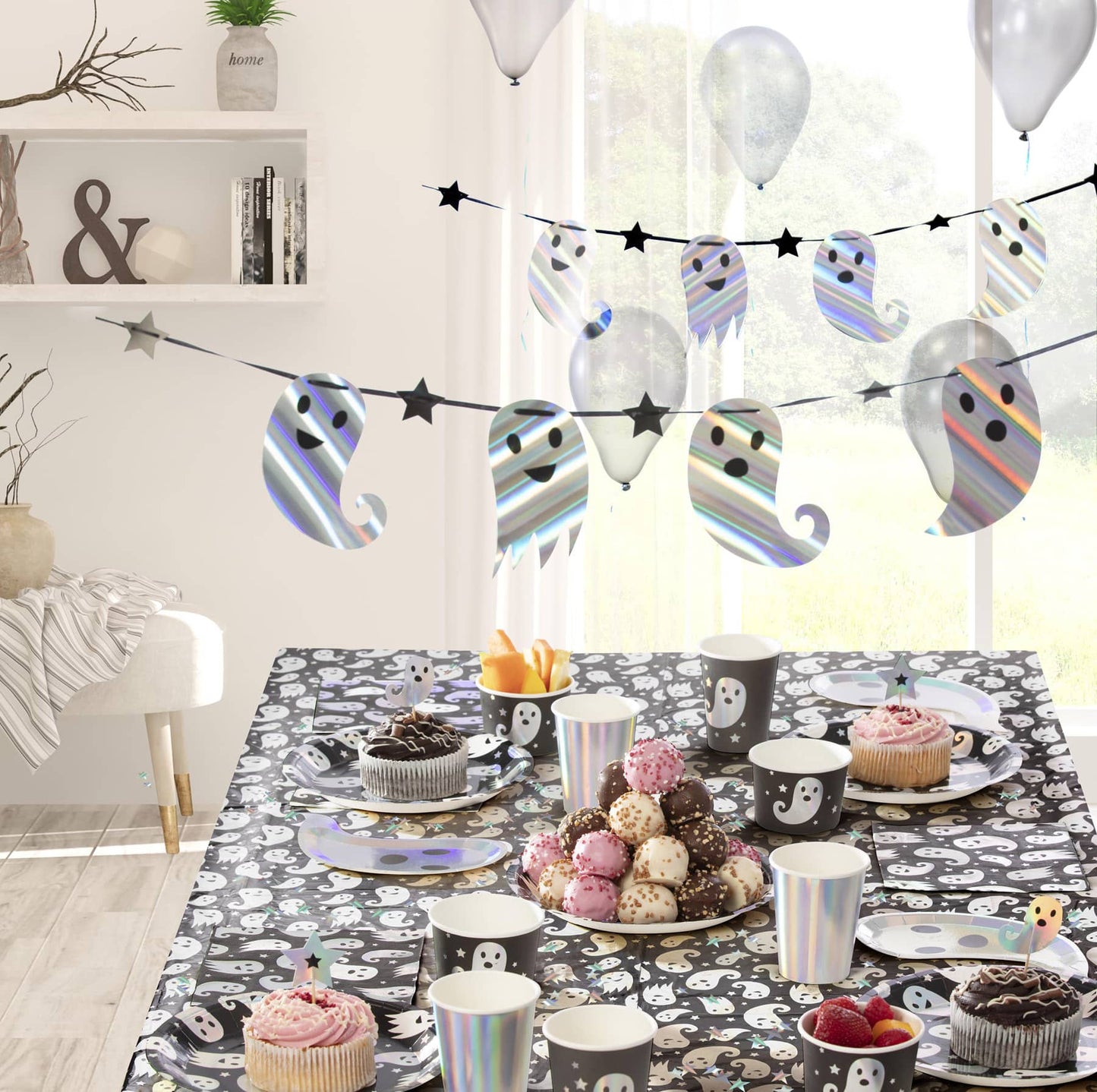 Halloween Tableware, Ghost Bunting x1