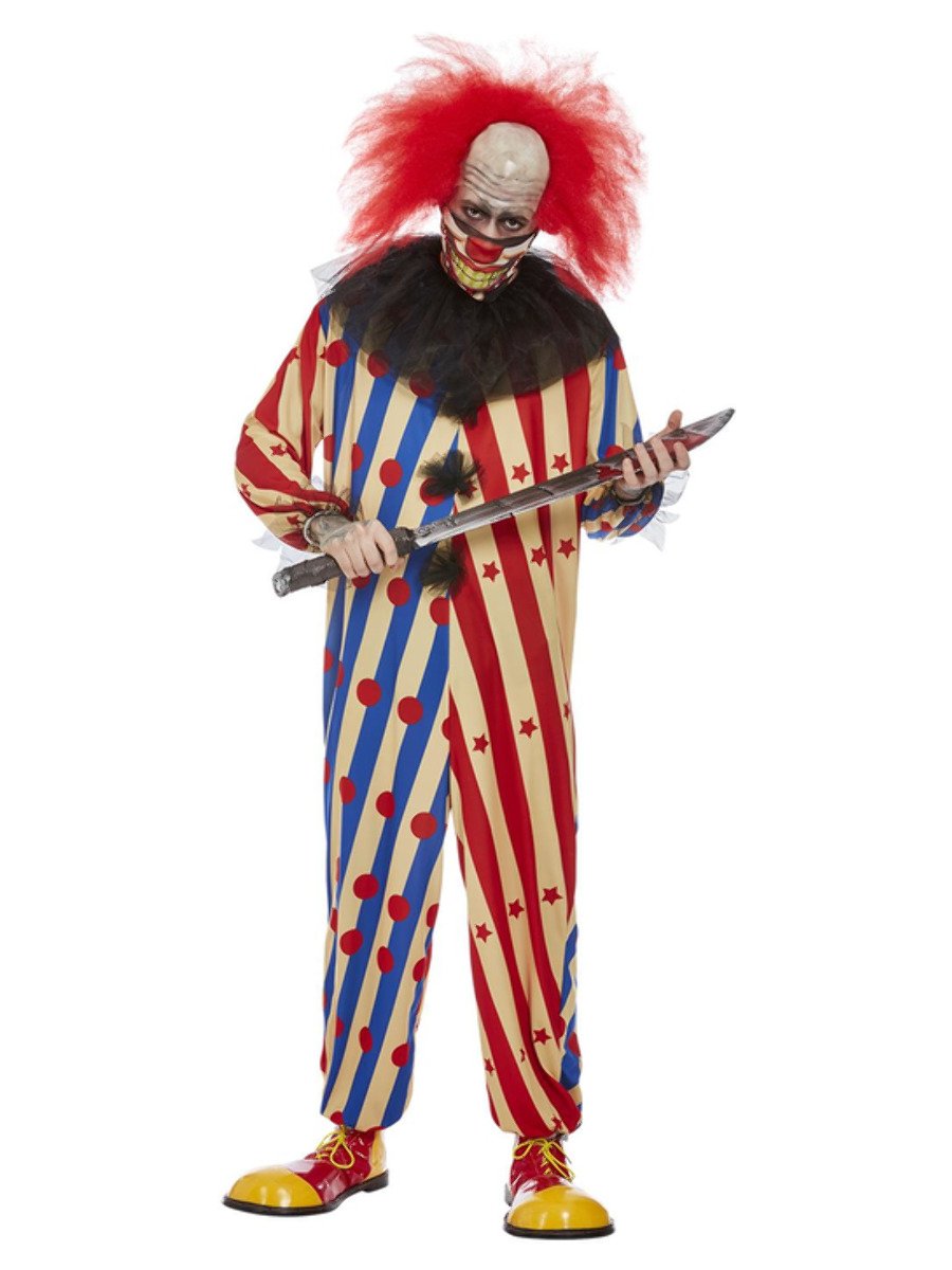 Creepy Clown Costume, Red & Blue | Smiffys.com.au – Smiffys Australia