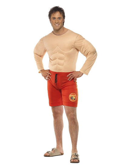 Baywatch Lifeguard Costume with Muscle Vest Alternative View 4.jpg