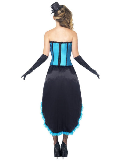 Burlesque Dancer Costume, Blue Alternative View 2.jpg