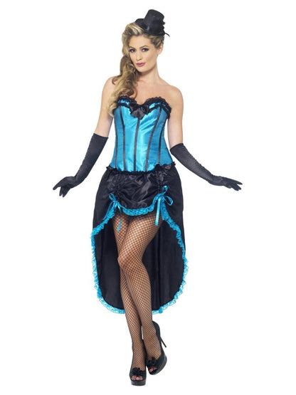 Burlesque Dancer Costume, Blue Alternative View 3.jpg