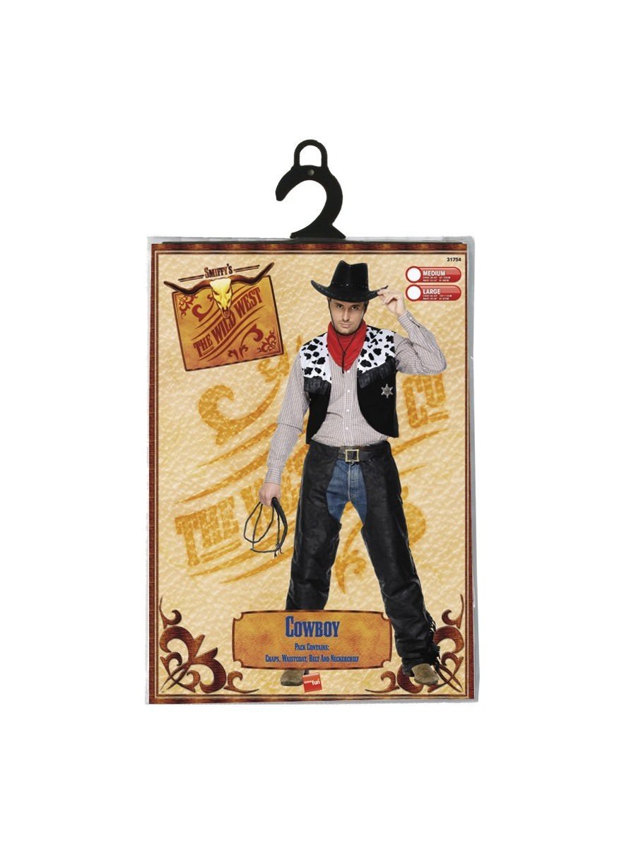 Cowboy Leather Costume Au Smiffys Australia 3487