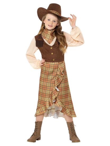 Cowgirl Kids Costume, Brown