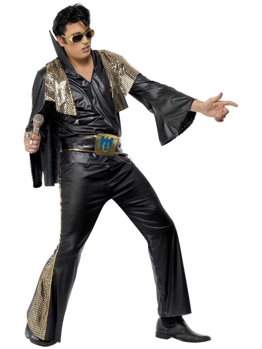 Elvis Black and Gold Costume | Smiffys.com.au – Smiffys Australia
