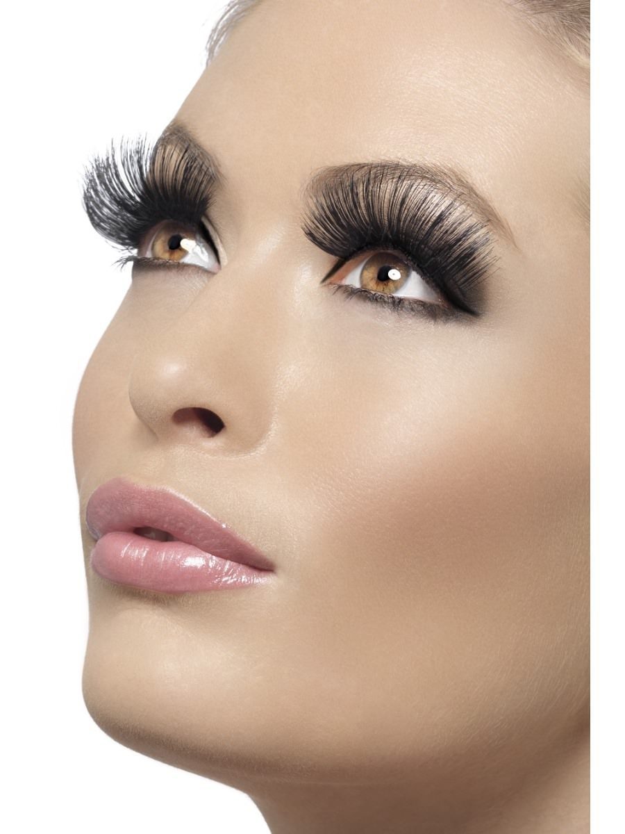 Eyelashes, Black, 60s Style, Long