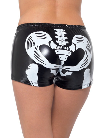 Fever Miss Skeleton Whiplash Hotpants Alternative View 2.jpg