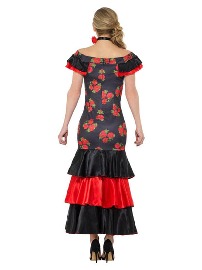 Flamenco Lady Costume, Black & Red