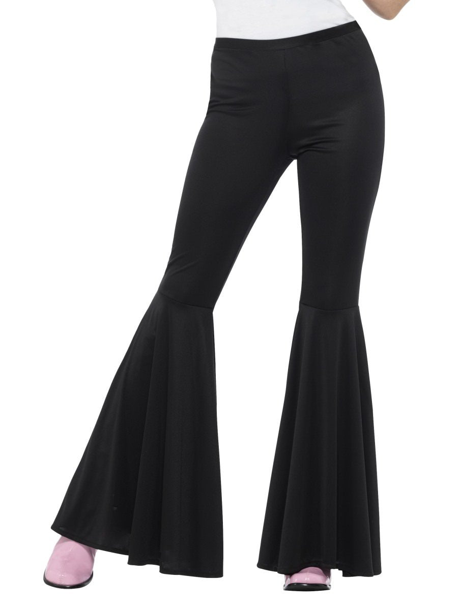 Flared Trousers, Ladies, Black