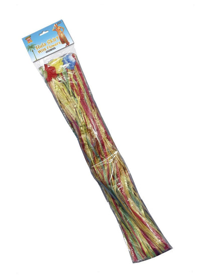 Hawaiian Hula Skirt, Multi-Coloured, Large Alternative View 1.jpg