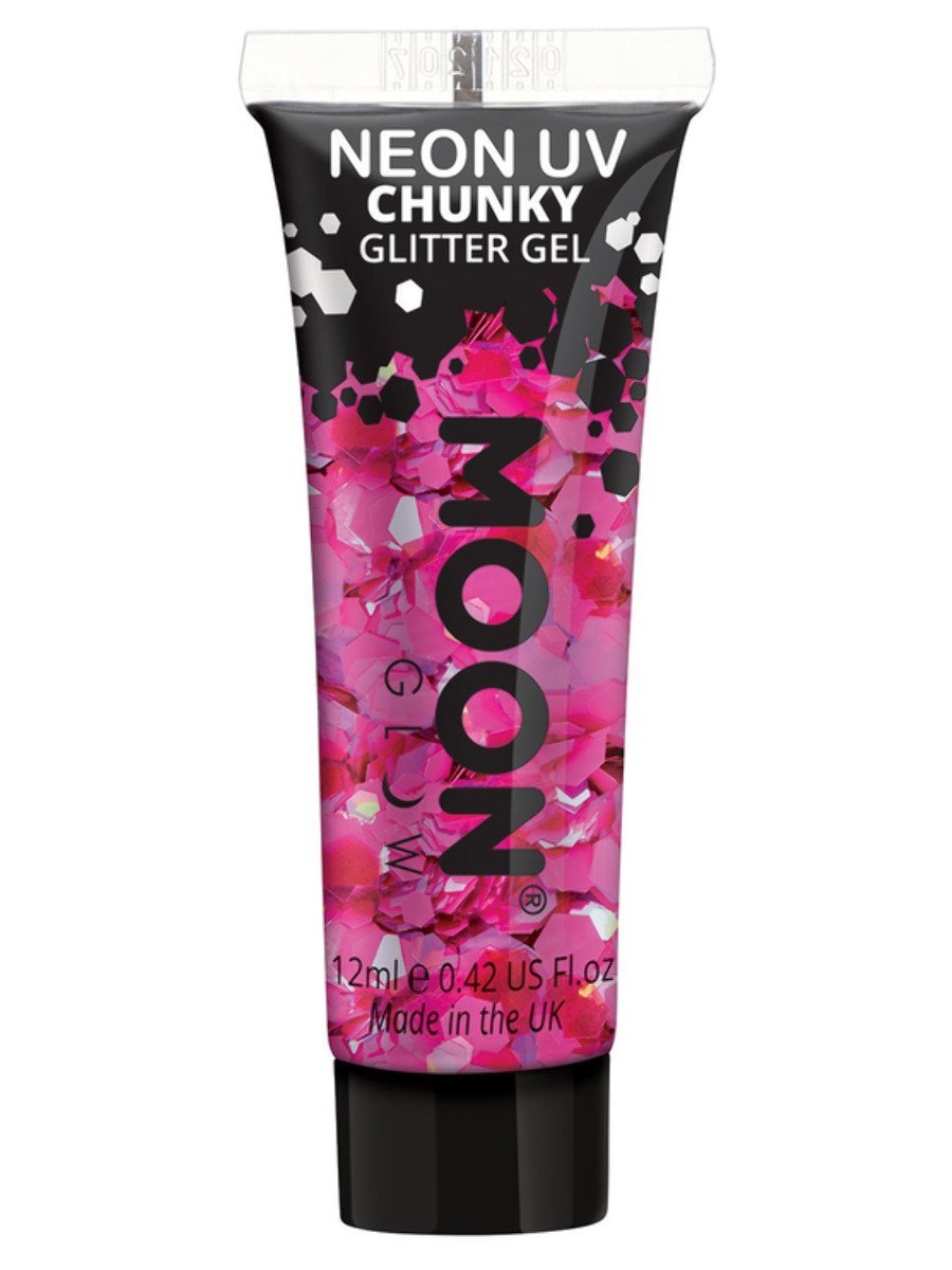 Moon Glow Neon UV Chunky Glitter Gel