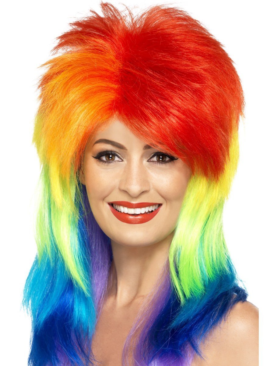 Mullet Wig Rainbow Smiffys Smiffys Australia