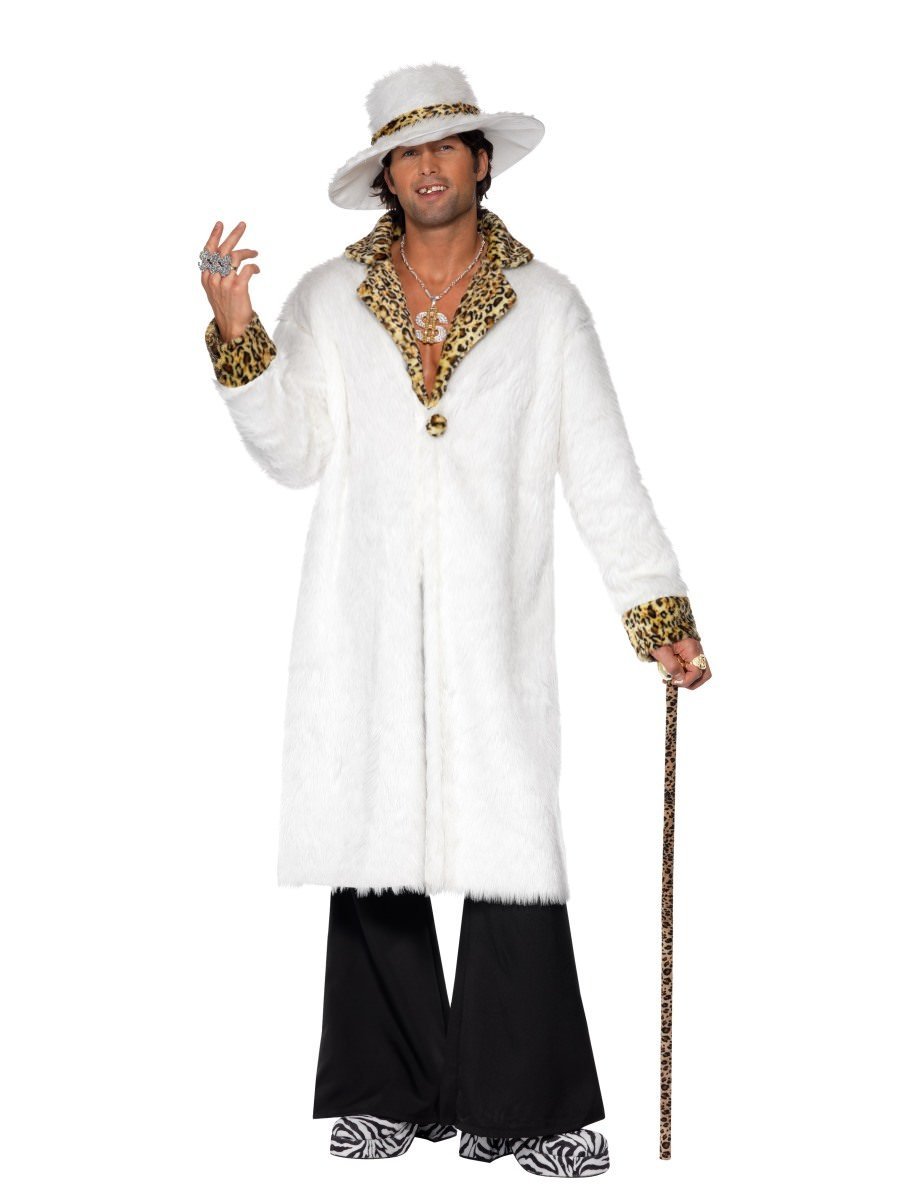 Pimp Costume White and Leopard Skin | Smiffys.com.au – Smiffys