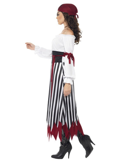 Pirate Lady Costume, Black & White Alternative View 1.jpg