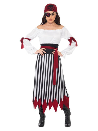 Pirate Lady Costume, Black & White Alternative View 3.jpg