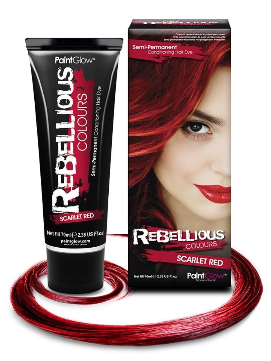 Semi-Permanent Hair Dye, Scarlet Red