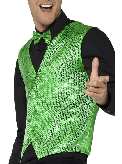 Sequin Waistcoat, Green Alternative View 1.jpg