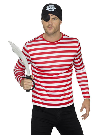 Stripy T-Shirt, Red Alternative View 2.jpg