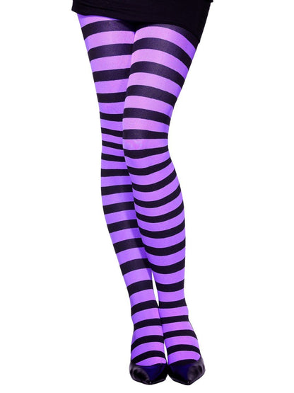 Tights, Purple & Black, Age 6-12 Alternative View 1.jpg