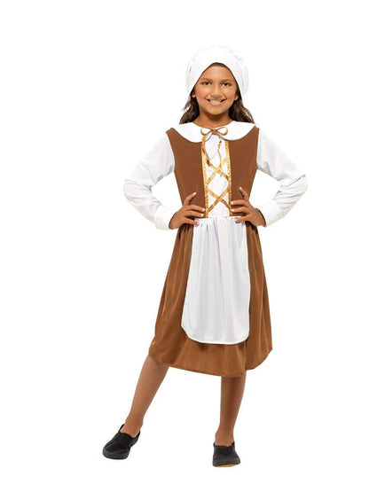 Tudor Girl Costume Brown