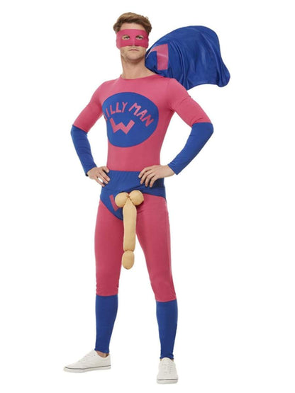 Mens Willyman Superhero Costume