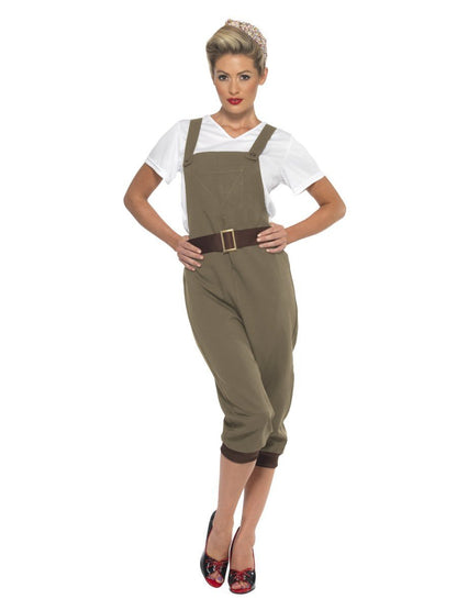 WW2 Land Girl Costume, Khaki