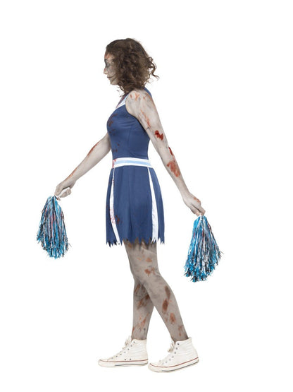 Zombie Cheerleader Costume, Blue Alternative View 1.jpg